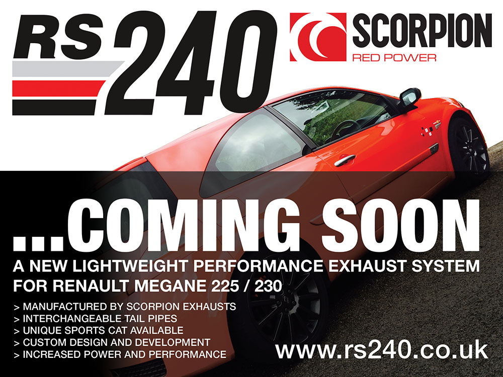 RS240 LIGHTWEIGHT PERFORMANCE MEGANE EXHAUST